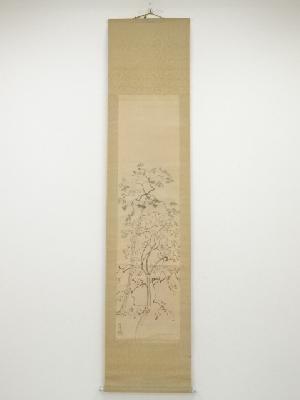 昭和3（1928）年　猗蘭子筆　渋柿　肉筆紙本掛軸（共箱）